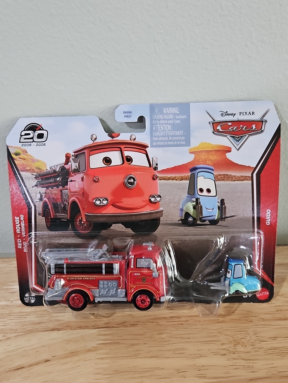Disney Pixar Cars Red & Guido 2 Pack 20th Anniversary 2026 JKW74